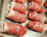 すき焼きのたれで簡単☆豚肉のしそチーズ巻作り方2写真