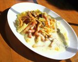 レモンでさっぱり☆キノコとクリームパスタ作り方9写真