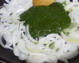 葉物野菜でグリーンクリームパスタ作り方5写真