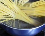 葉物野菜でグリーンクリームパスタ作り方8写真
