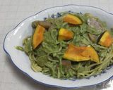 葉物野菜でグリーンクリームパスタ作り方11写真