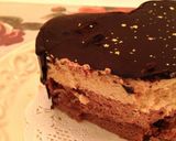 ハートのマロンチョコケーキ作り方4写真