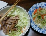 リメイク！残念野菜炒めの温玉サラダ作り方1写真