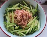 中華麺でツナと胡瓜のまぜそば韓国風味－Ⅲ作り方8写真