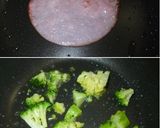 オムレツ ⇒ ハムレツ? (笑ッ♡作り方1写真