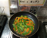 さやえんどうとピーマンの卵炒め作り方2写真