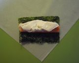 カニカマ＆クリチ＆韓国海苔の揚げ春巻き作り方1写真