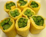 ひな祭りに☆菜の花の卵巻き作り方9写真