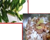 醤爆鶏丁（台湾風、鶏ときゅうりの炒め物）作り方1写真