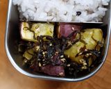 サツマイモの塩昆布あえ作り方5写真