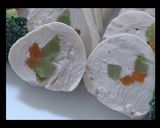 レンジで簡単☆鮮やか鶏ロール作り方5写真