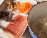 お雛様！カリフォルニア風生ハム寿司作り方1写真