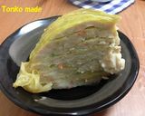 鶏挽肉とキャベツのドッカン蒸し作り方5写真