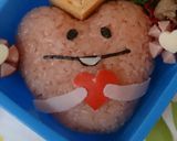 なめこキャラ弁当☆ラブなめこ♡作り方4写真