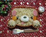 クマ型弁当deひょっこりワンワン作り方9写真