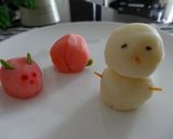 ジャガイモアート♪ポテトサラダ♪ひよこ編作り方14写真