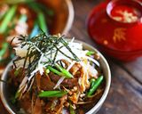 簡単◎鶏ごぼうとネギの香味丼ぶり作り方5写真