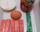 新玉葱とカニカマの玉子丼ぶり作り方1写真
