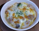 簡単♪きのこと鶏肉のグラタン作り方8写真