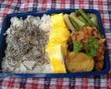 夫のお弁当　7月第2週作り方1写真