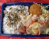 夫のお弁当　7月第2週作り方3写真
