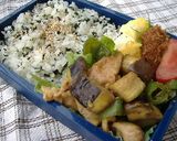 夫のお弁当　7月第2週作り方4写真