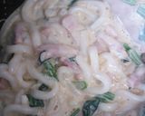 簡単♡カルボナーラうどん作り方8写真