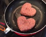 ハートのチーズハンバーグ ♡作り方5写真