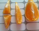 お弁当に^ ^食べやす〜いオレンジうさぎ作り方1写真