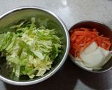 豚肉の野菜あんかけ、カレー味作り方1写真