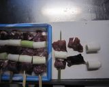 マグロのほほ肉ねぎ間串作り方3写真
