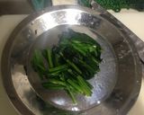 ほうれん草とベーコンのペペロンチーノ作り方4写真