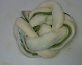 抹茶餡のマーブルパン作り方3写真