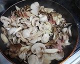 きのこのガーリックソテー玉子トマト乗っけ作り方4写真