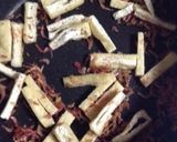 もう1品！！水菜と干しエビのさっと炒め作り方1写真
