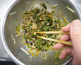 エノキ茸入りネギの青い部分と海苔のナムル作り方3写真