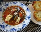 鍋は飽きた人　白身魚のトマト　スープを作り方5写真