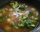 野菜たっぷり簡単★キムチチーズスープ作り方3写真