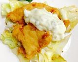 から揚げタルタルペペロンキャベツと一緒に作り方6写真