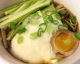 とろろ冷たい抹茶蕎麦作り方4写真