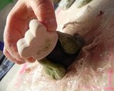 抹茶とイチゴのもちもち★お雛様イチゴ大福作り方6写真