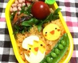 ☆簡単♪キャラ弁!!ひよこのお弁当☆作り方8写真