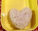簡単 ハートおにぎり キャラ弁作り方1写真