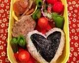 簡単 ハートおにぎり キャラ弁作り方3写真