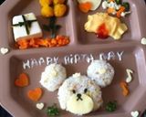 1歳のジャッキーお誕生日プレート♡作り方10写真