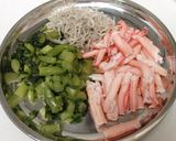 相性バッチリ!野沢菜漬とカニの和風炒飯♪作り方2写真