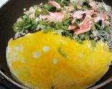 相性バッチリ!野沢菜漬とカニの和風炒飯♪作り方3写真