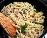 炒めて混ぜるだけ、簡単ピー玉ツナパスタ作り方2写真