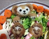 大根おろしアートでダッフィー鍋！肉球❤作り方1写真