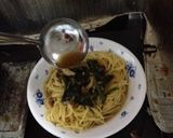 ほうれん草としめじの和風スープパスタ作り方19写真